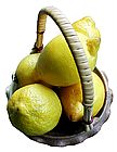 Fresh Lemons in a Basket
